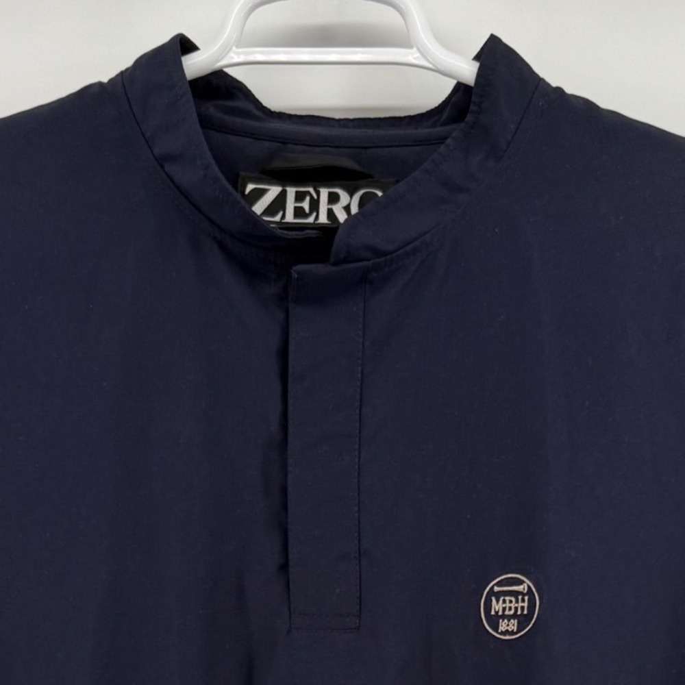 Zero Restriction Mens Navy Blue Golf Vest XL Microfiber Quarter Snap USA 9003